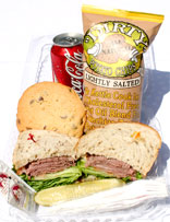 Roast beef sandwich box lunch